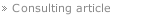Consulting article